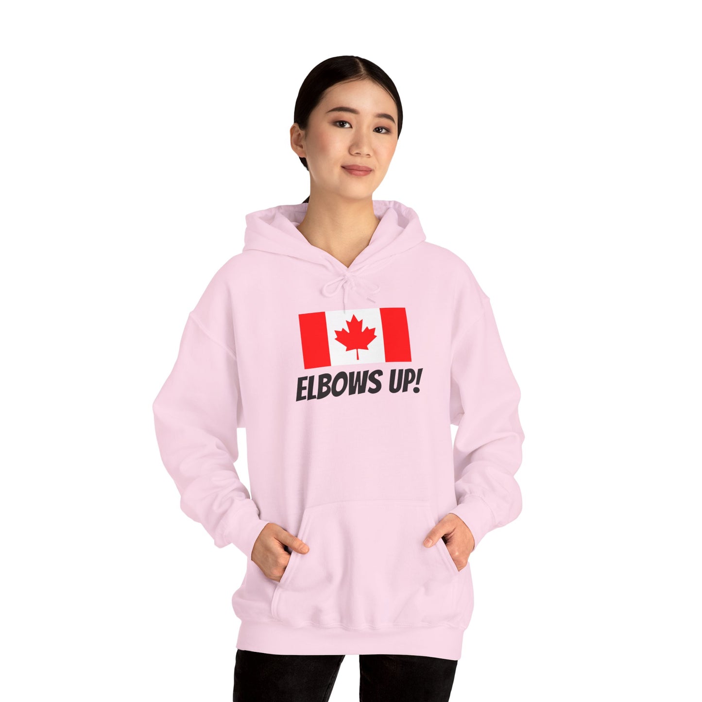 Canada Elbows Up Hoodie - Unisex Heavy Blend™ Sweatshirt