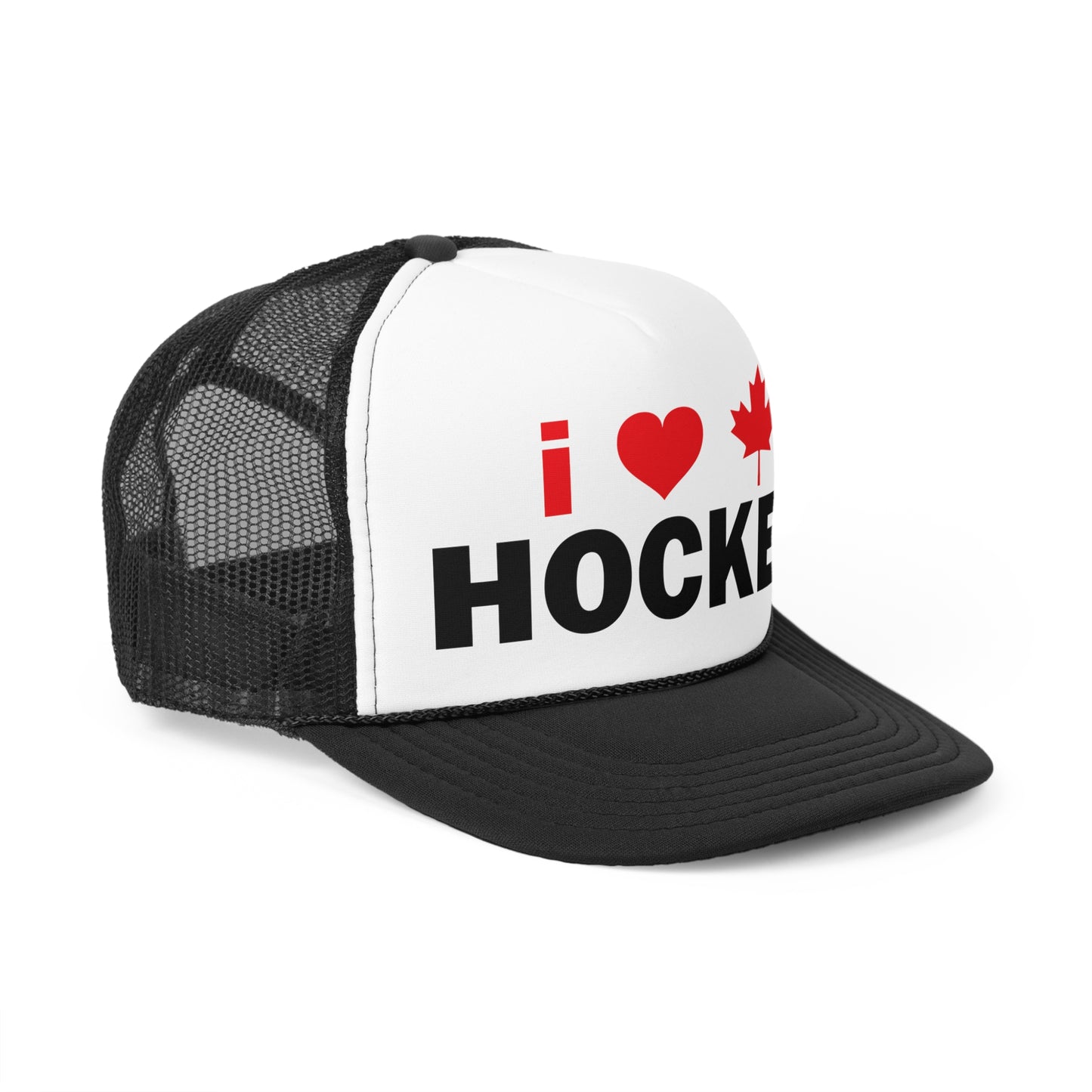 I Love Hockey Trucker Cap - Perfect for Fans and Celebrations