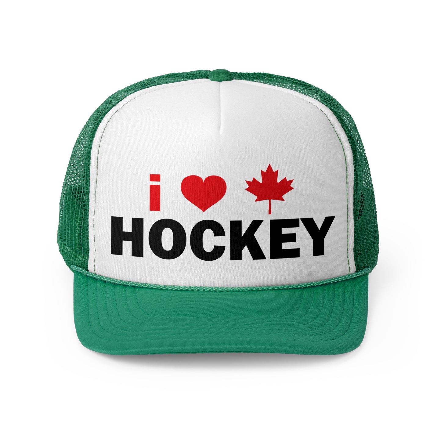 I Love Hockey Trucker Cap - Perfect for Fans and Celebrations