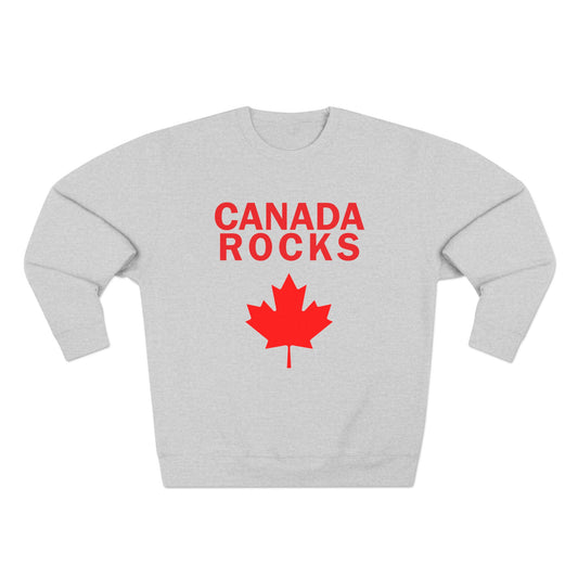 Canada Rocks Unisex Crewneck Sweatshirt - Cozy Canadian Pride Apparel