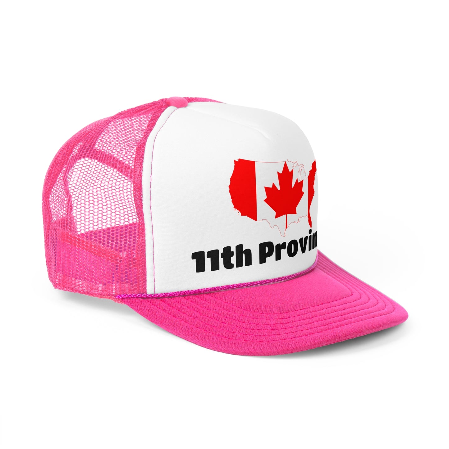 11th Province Canada Trucker Cap - Fun Map Design for Proud Canadians