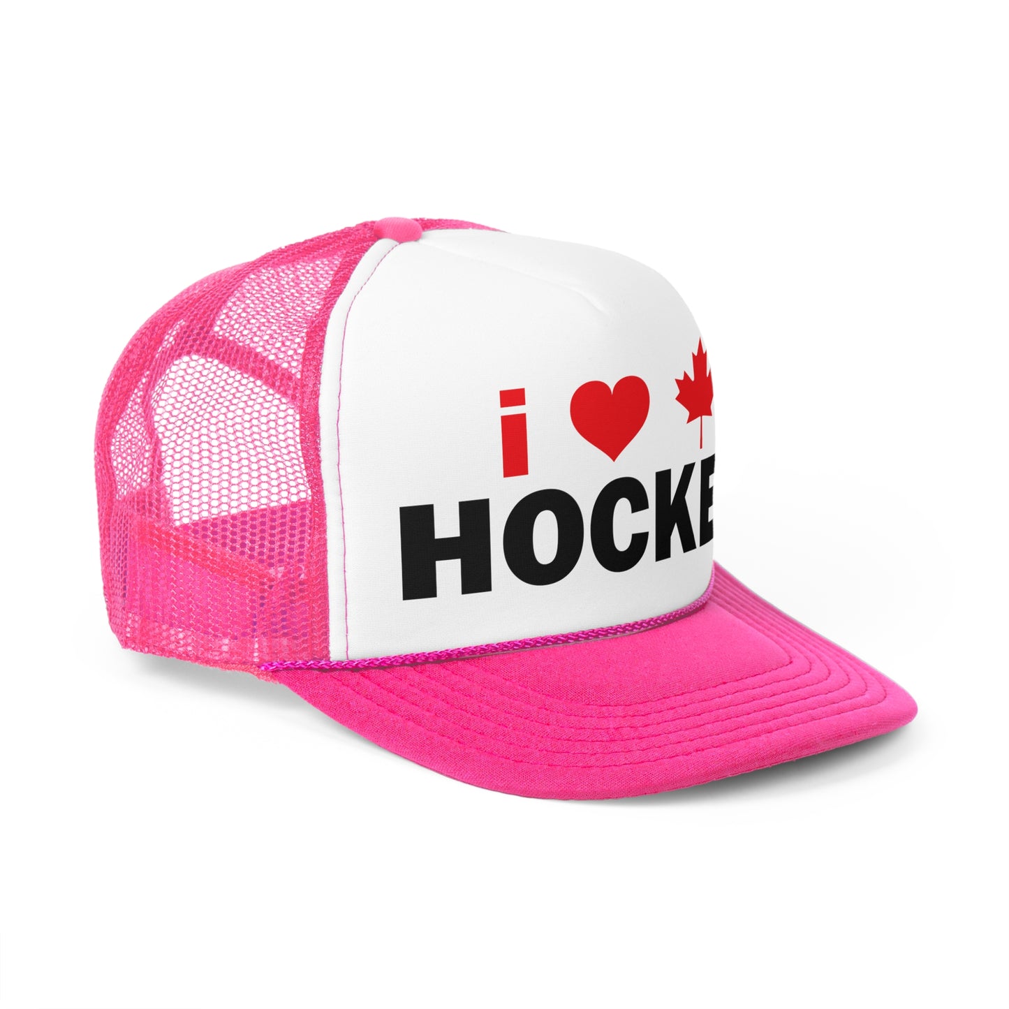 I Love Hockey Trucker Cap - Perfect for Fans and Celebrations