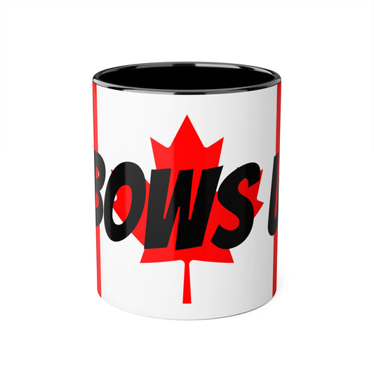 Elbows Up! - Canadian Pride Accent Mug 11oz