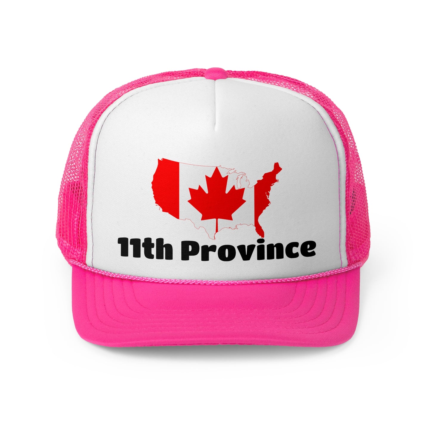 11th Province Canada Trucker Cap - Fun Map Design for Proud Canadians