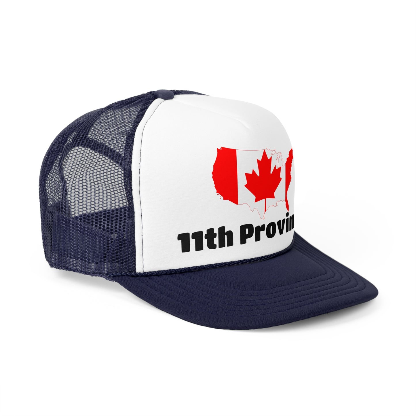 11th Province Canada Trucker Cap - Fun Map Design for Proud Canadians