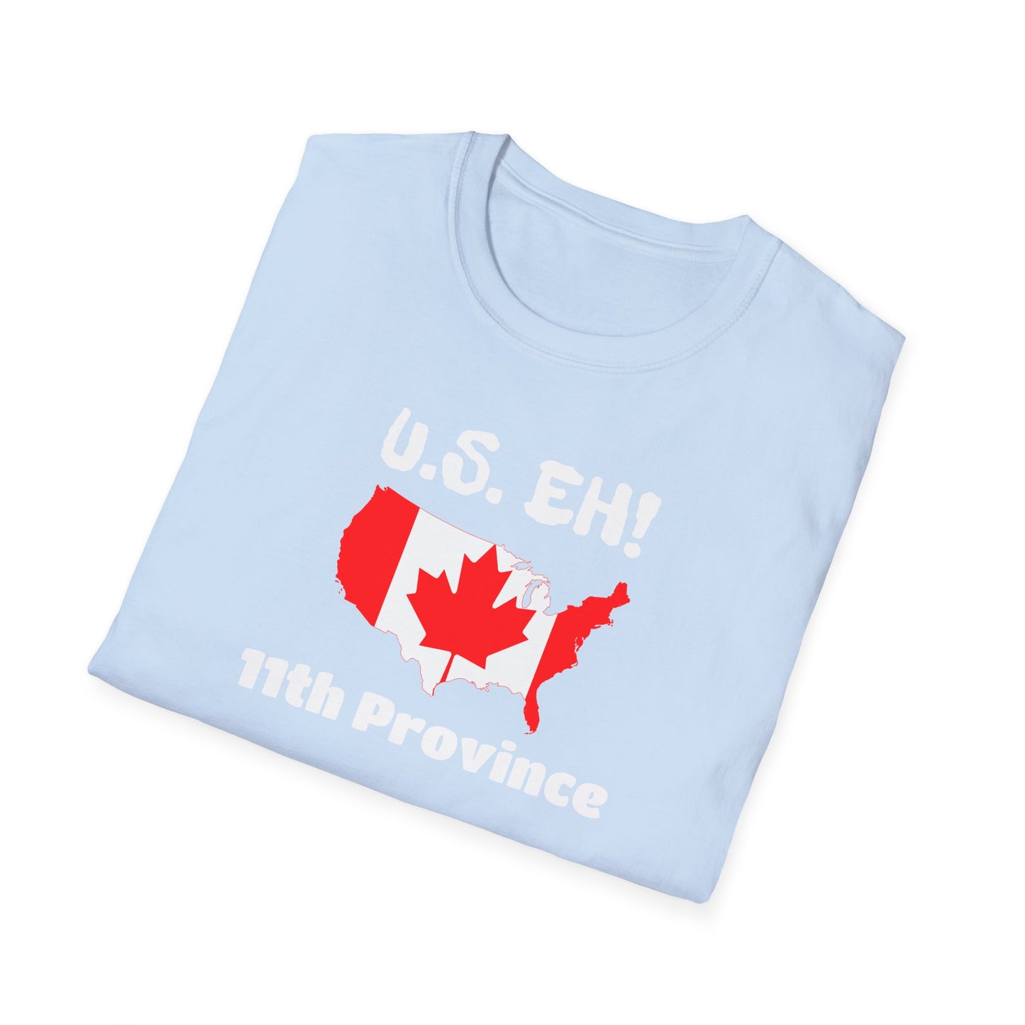 U.S. Eh! 11th Province Unisex Softstyle T-Shirt - Fun Canada USA Graphic Tee