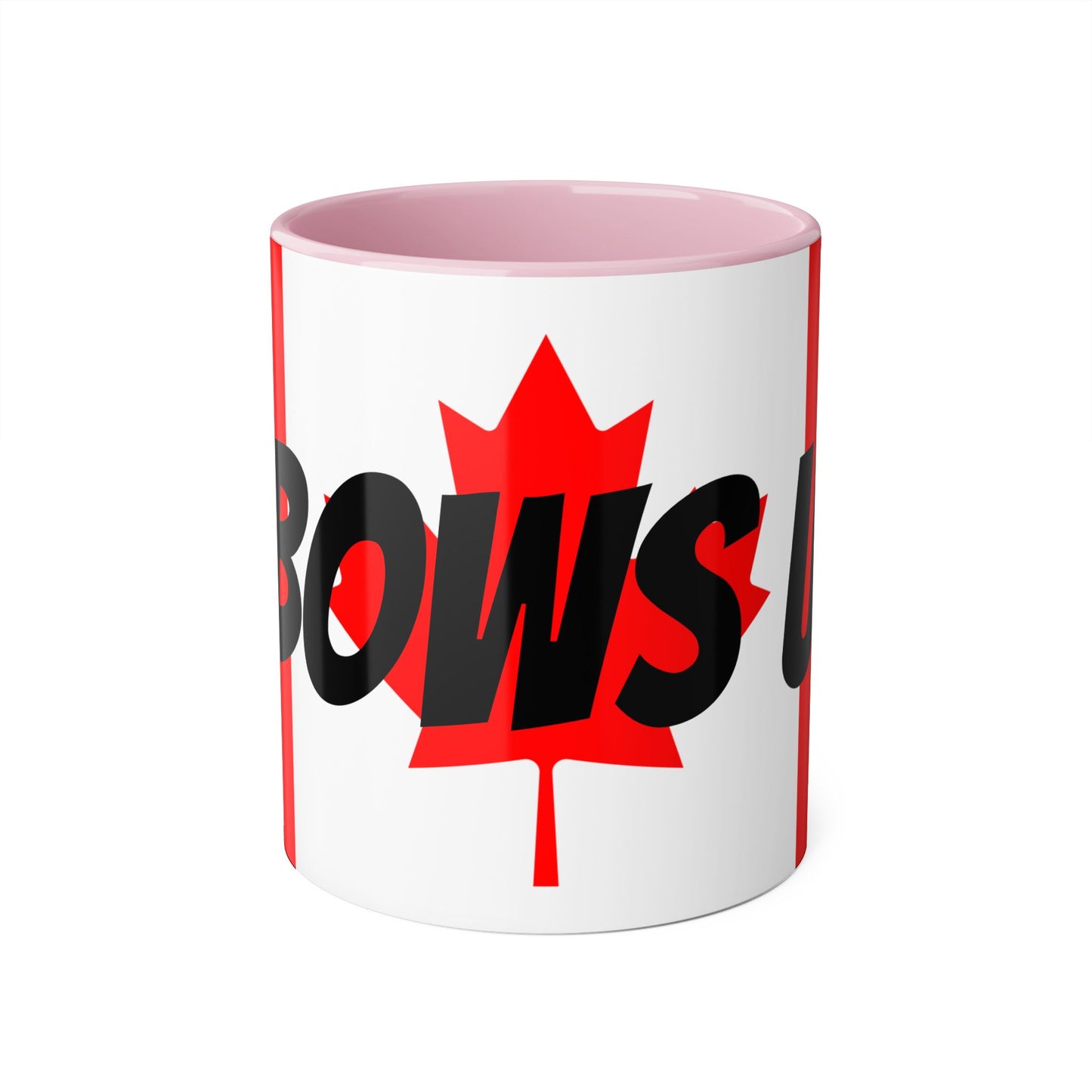 Elbows Up! - Canadian Pride Accent Mug 11oz