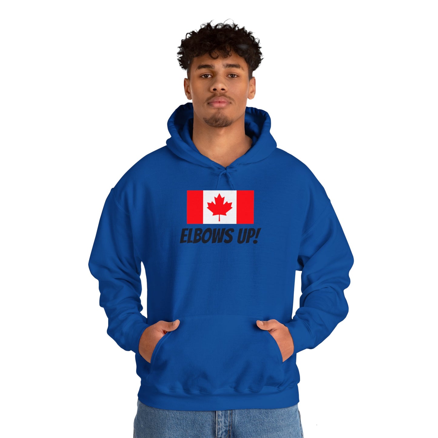 Canada Elbows Up Hoodie - Unisex Heavy Blend™ Sweatshirt