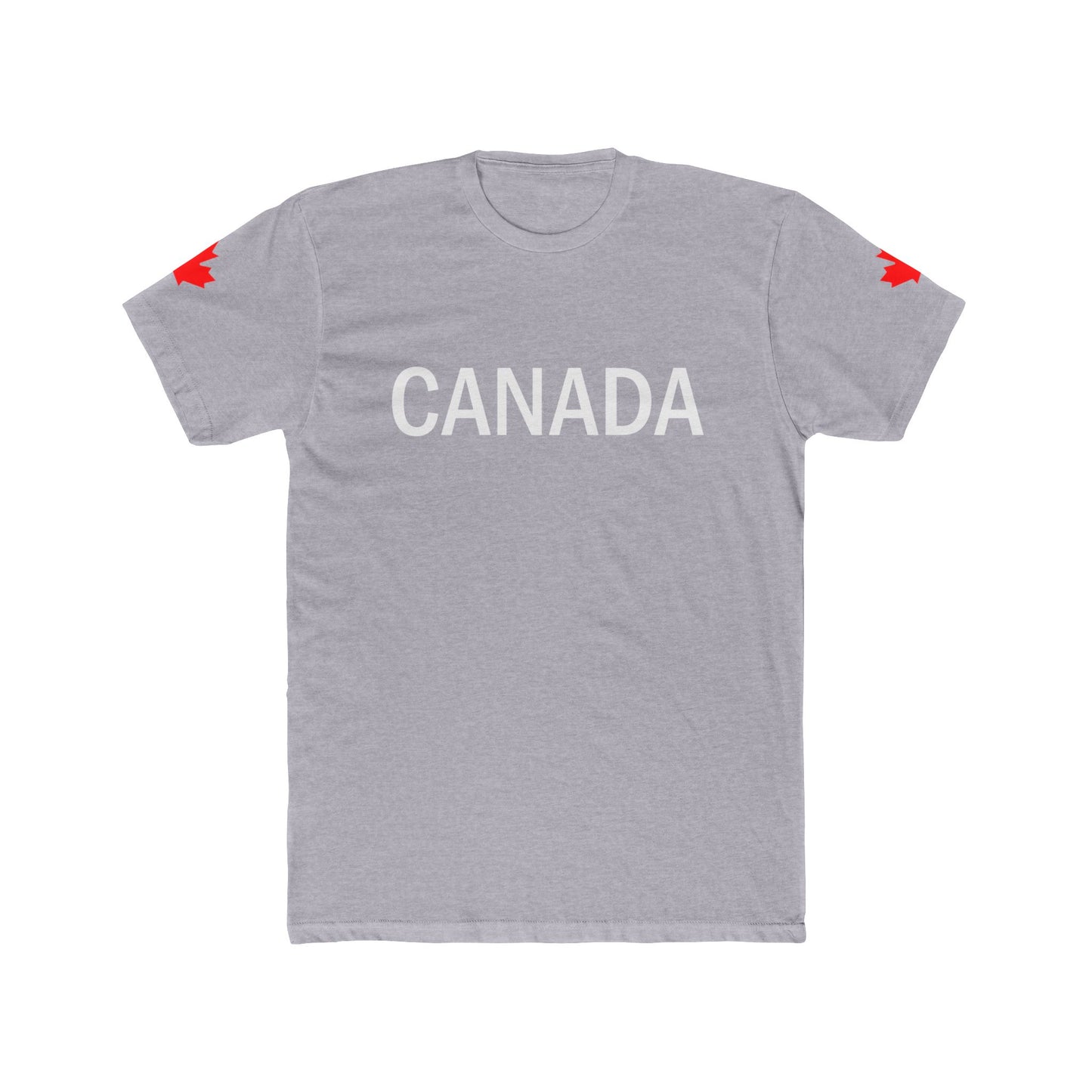 Unisex Cotton Crew Tee - Canada Flag Design - Perfect for Canada Day and Everyday Wear