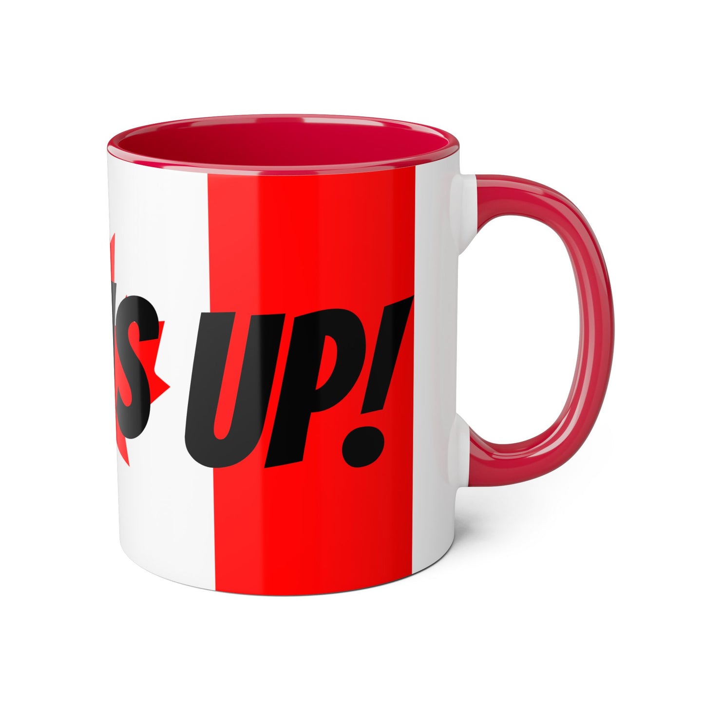 Elbows Up! - Canadian Pride Accent Mug 11oz