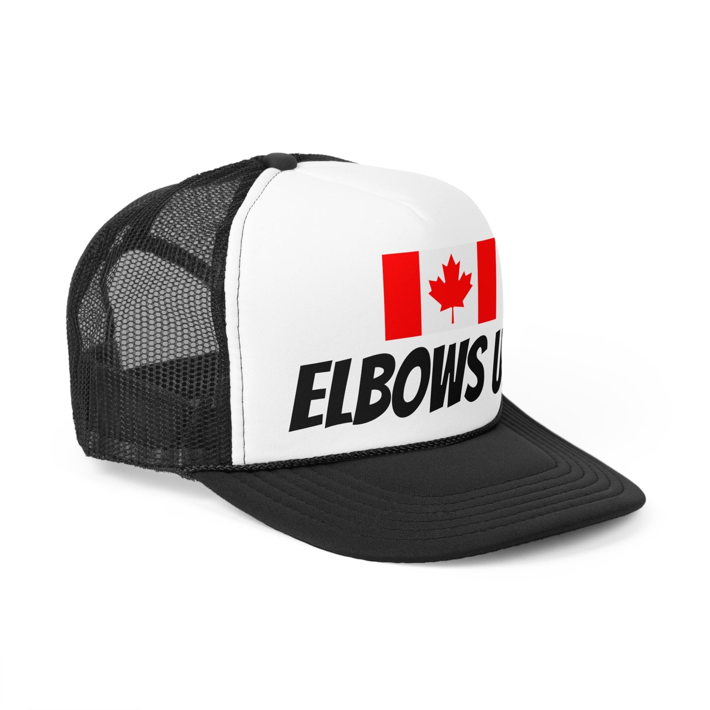 'Elbows Up!' - Canadian Flag Trucker Cap