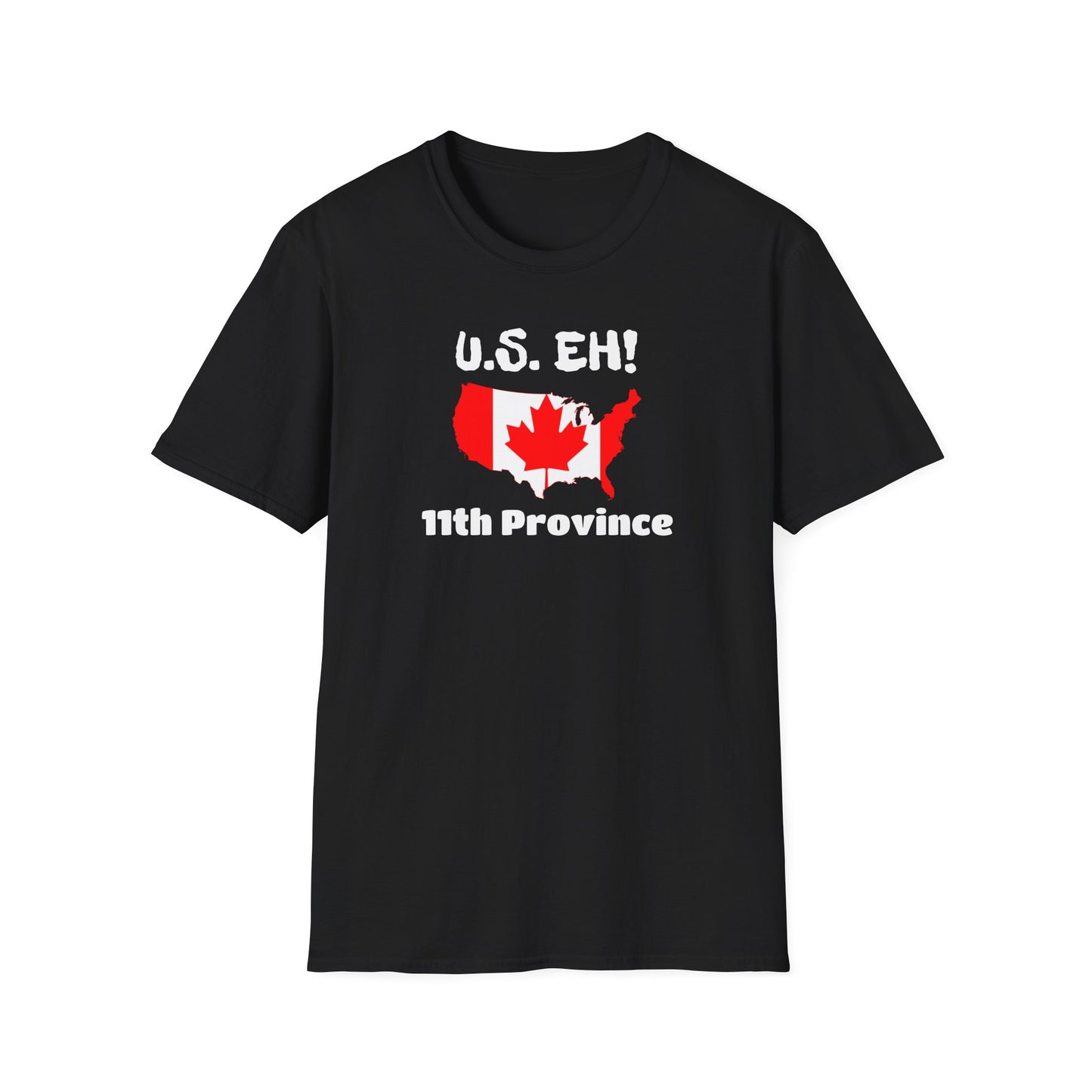 U.S. Eh! 11th Province Unisex Softstyle T-Shirt - Fun Canada USA Graphic Tee