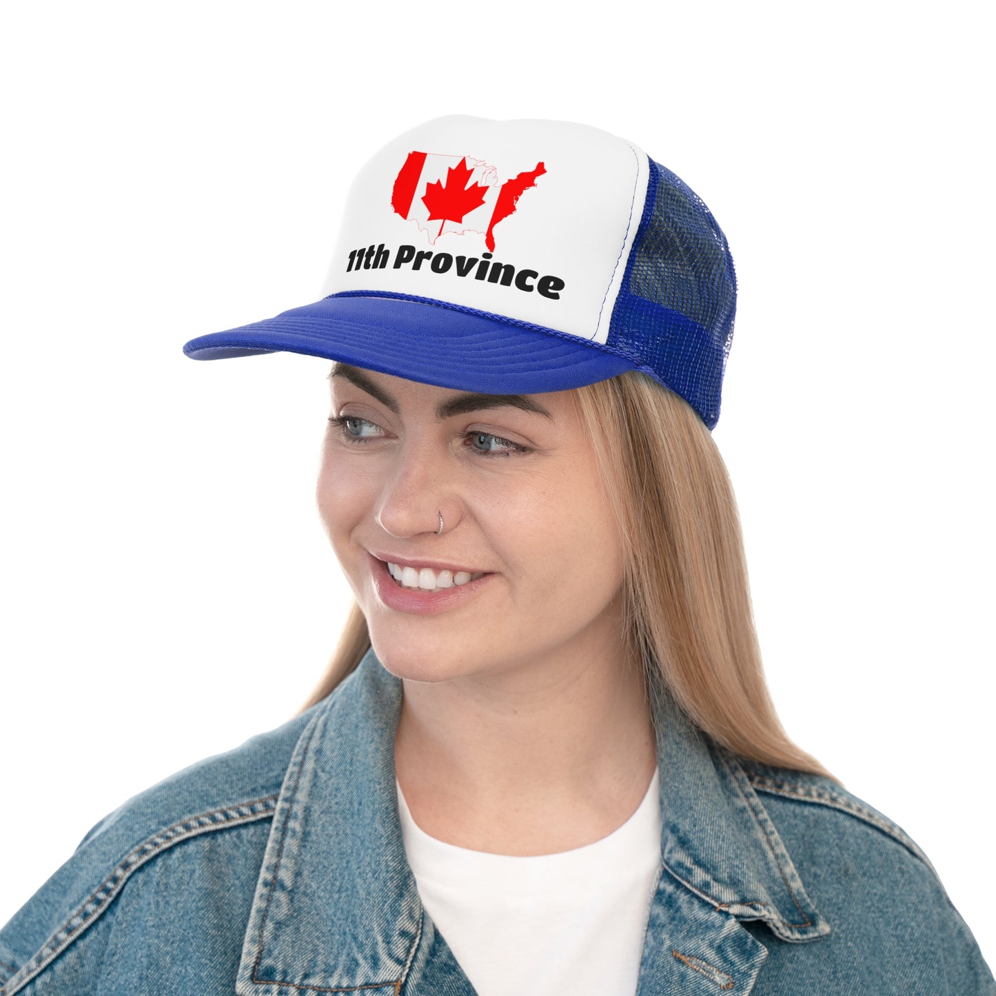 11th Province Canada Trucker Cap - Fun Map Design for Proud Canadians