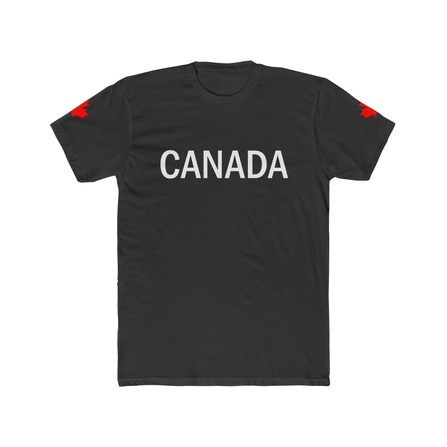 Unisex Cotton Crew Tee - Canada Flag Design - Perfect for Canada Day and Everyday Wear