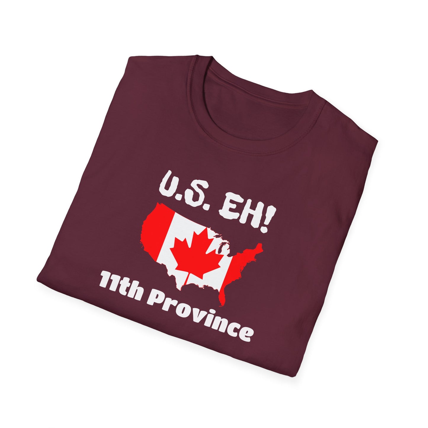 U.S. Eh! 11th Province Unisex Softstyle T-Shirt - Fun Canada USA Graphic Tee