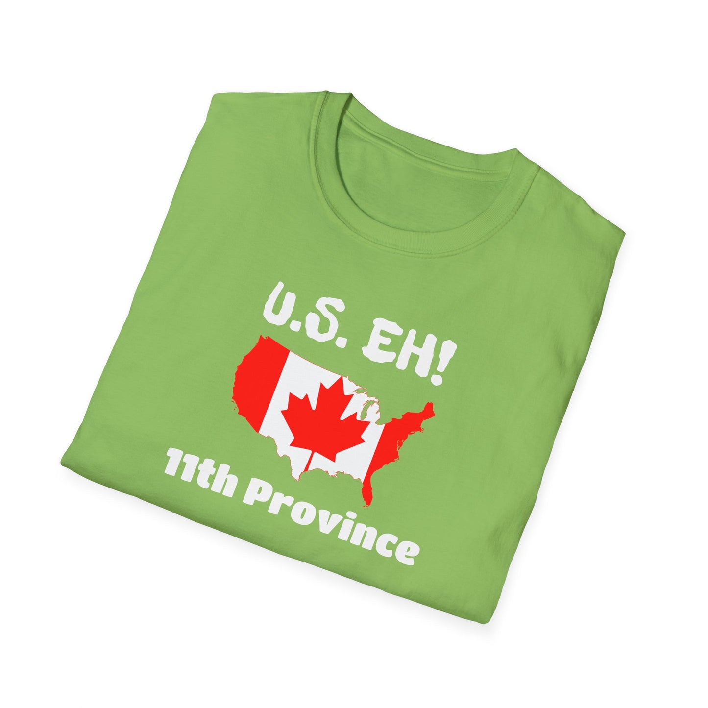 U.S. Eh! 11th Province Unisex Softstyle T-Shirt - Fun Canada USA Graphic Tee