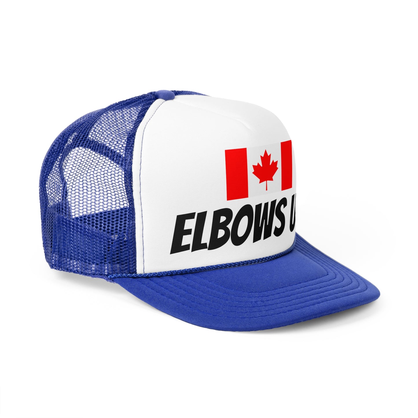 'Elbows Up!' - Canadian Flag Trucker Cap