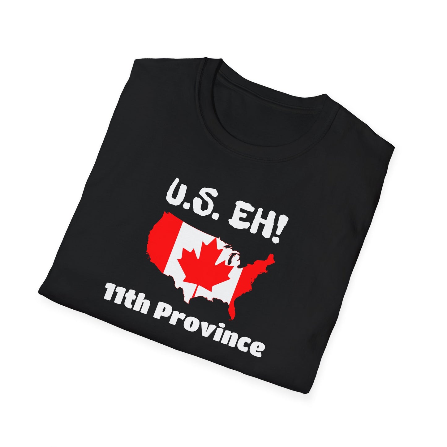 U.S. Eh! 11th Province Unisex Softstyle T-Shirt - Fun Canada USA Graphic Tee