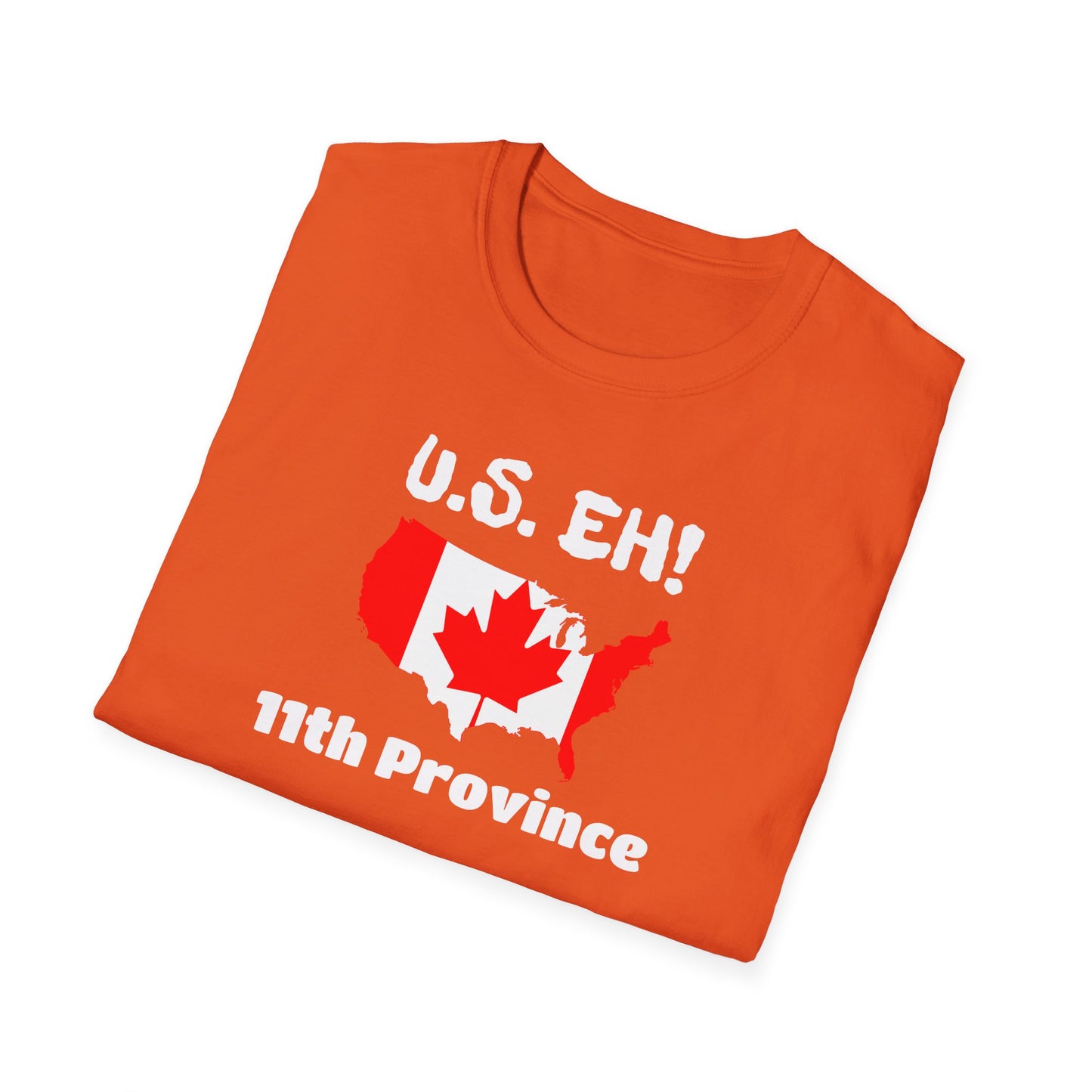 U.S. Eh! 11th Province Unisex Softstyle T-Shirt - Fun Canada USA Graphic Tee