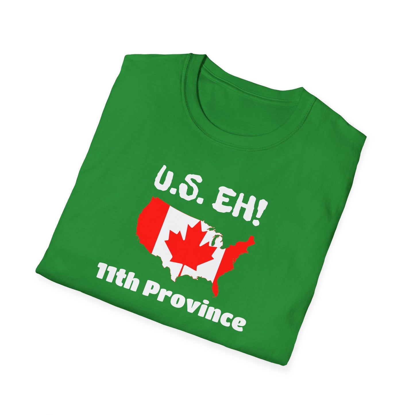 U.S. Eh! 11th Province Unisex Softstyle T-Shirt - Fun Canada USA Graphic Tee