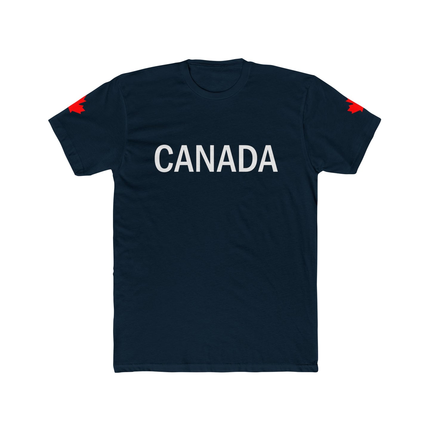 Unisex Cotton Crew Tee - Canada Flag Design - Perfect for Canada Day and Everyday Wear