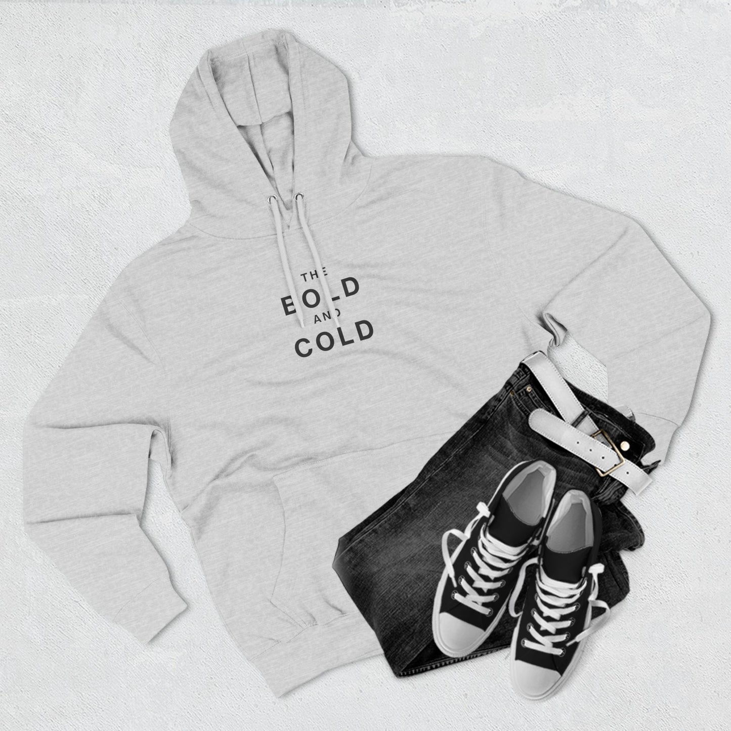 The Bold and Cold - Fleece Hoodie - Cozy Unisex Sweatshirt for Chill Days