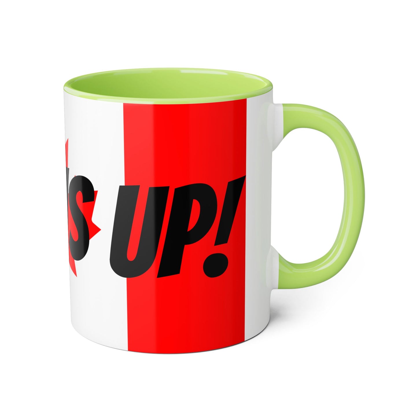 Elbows Up! - Canadian Pride Accent Mug 11oz