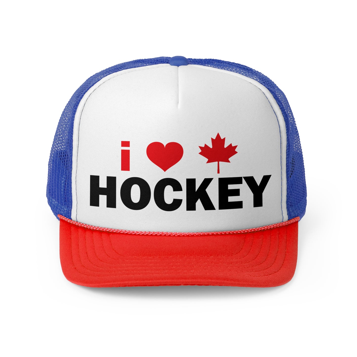 I Love Hockey Trucker Cap - Perfect for Fans and Celebrations