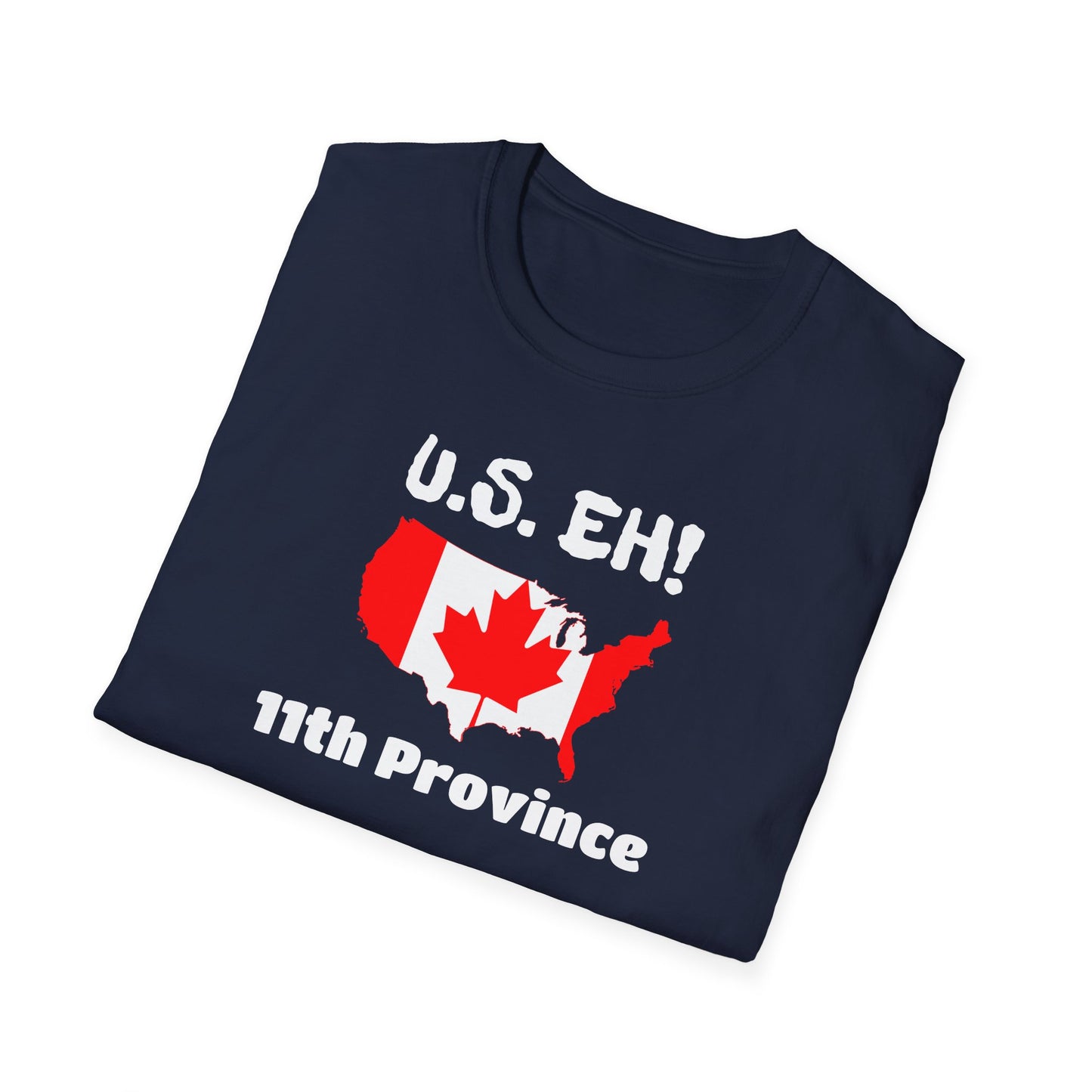 U.S. Eh! 11th Province Unisex Softstyle T-Shirt - Fun Canada USA Graphic Tee