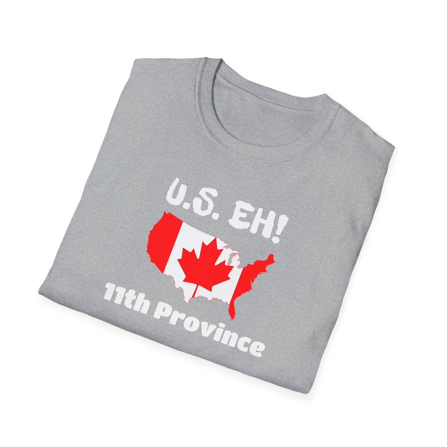 U.S. Eh! 11th Province Unisex Softstyle T-Shirt - Fun Canada USA Graphic Tee