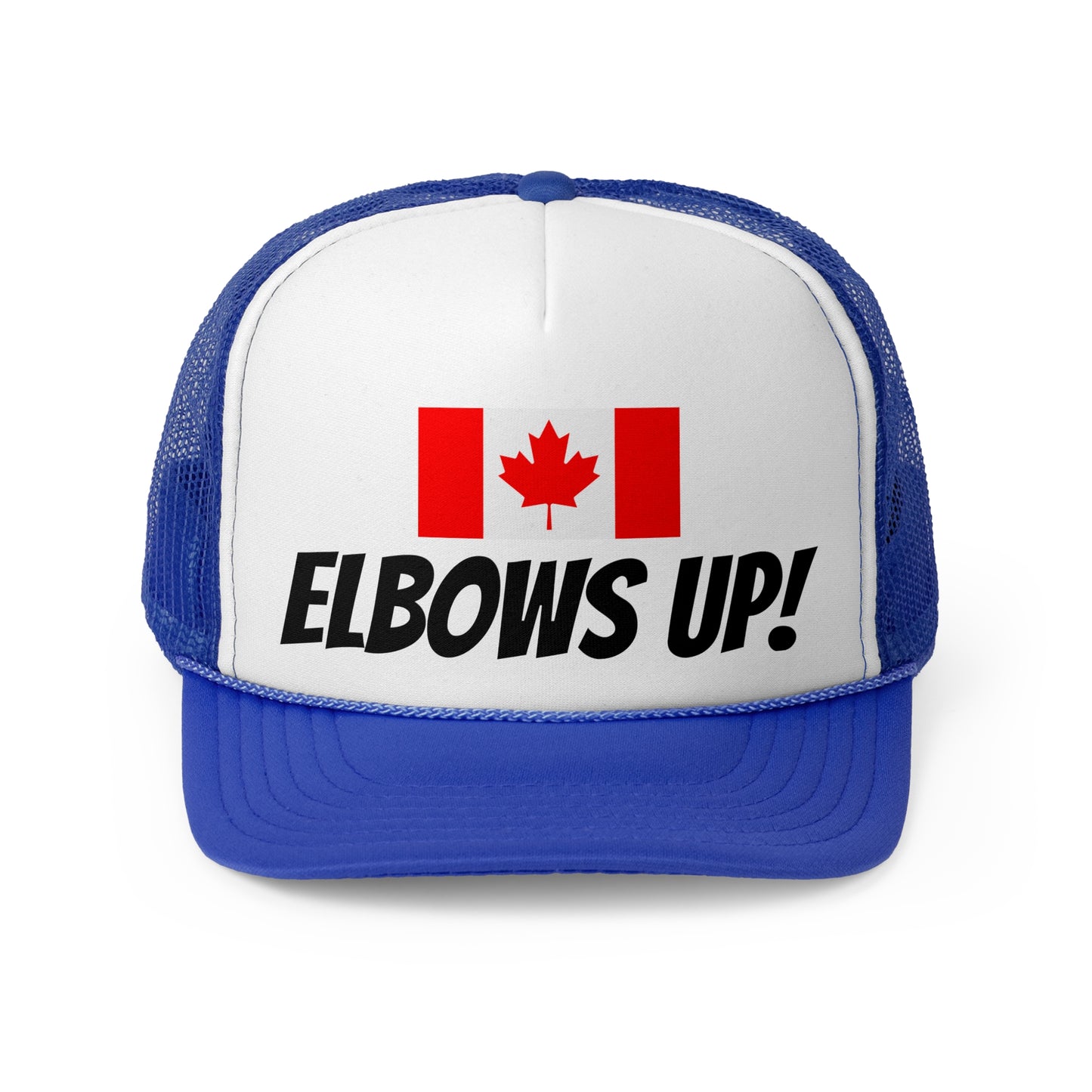 'Elbows Up!' - Canadian Flag Trucker Cap