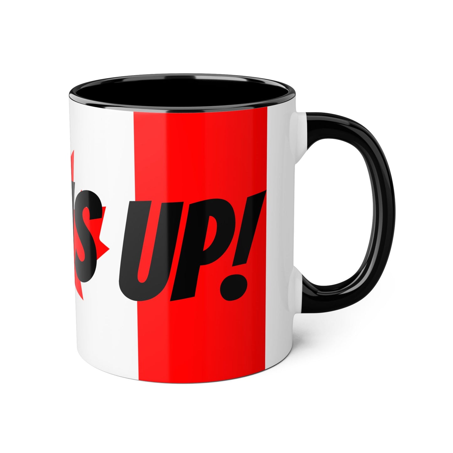 Elbows Up! - Canadian Pride Accent Mug 11oz