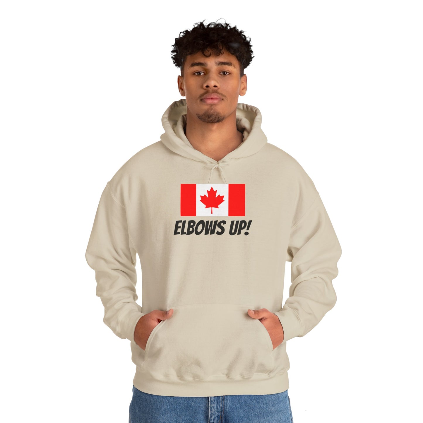 Canada Elbows Up Hoodie - Unisex Heavy Blend™ Sweatshirt