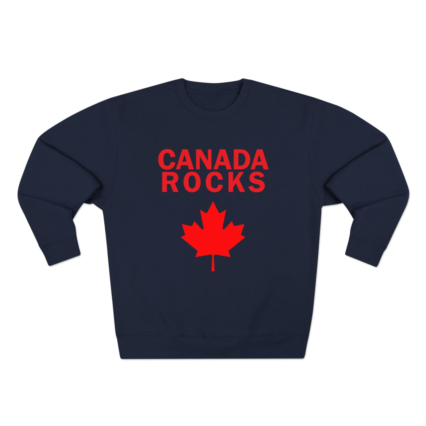 Canada Rocks Unisex Crewneck Sweatshirt - Cozy Canadian Pride Apparel