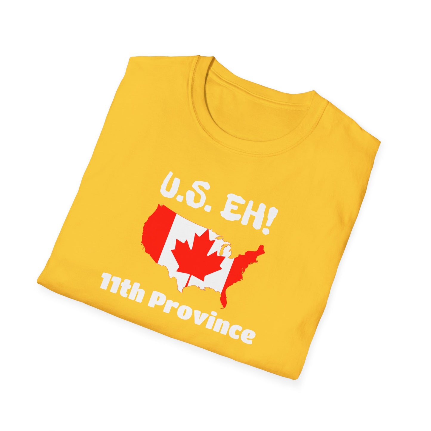 U.S. Eh! 11th Province Unisex Softstyle T-Shirt - Fun Canada USA Graphic Tee