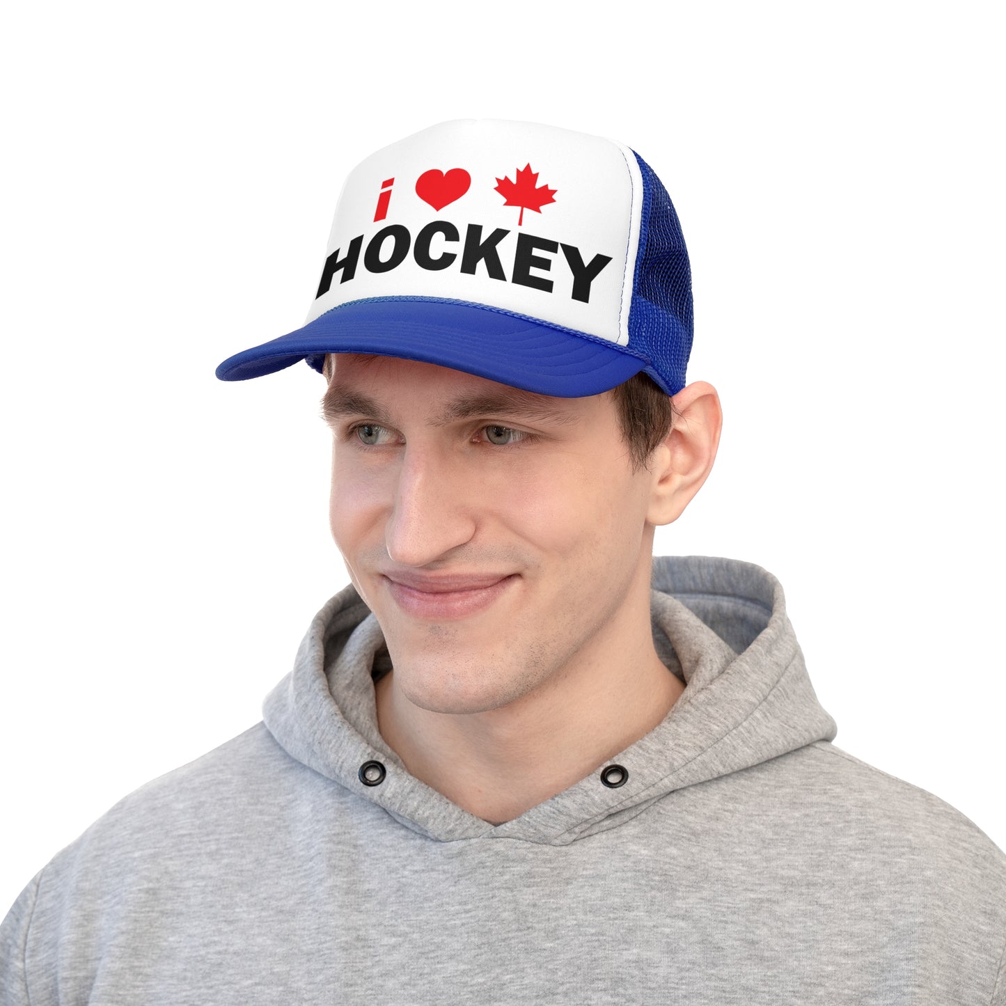 I Love Hockey Trucker Cap - Perfect for Fans and Celebrations