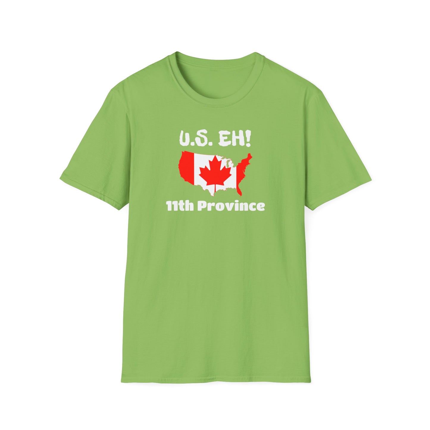 U.S. Eh! 11th Province Unisex Softstyle T-Shirt - Fun Canada USA Graphic Tee