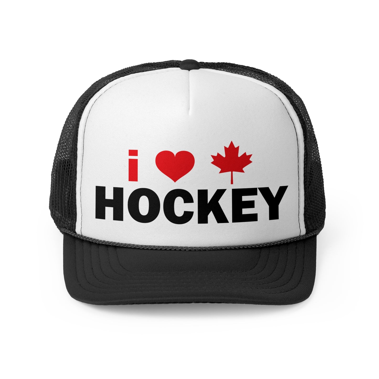 I Love Hockey Trucker Cap - Perfect for Fans and Celebrations