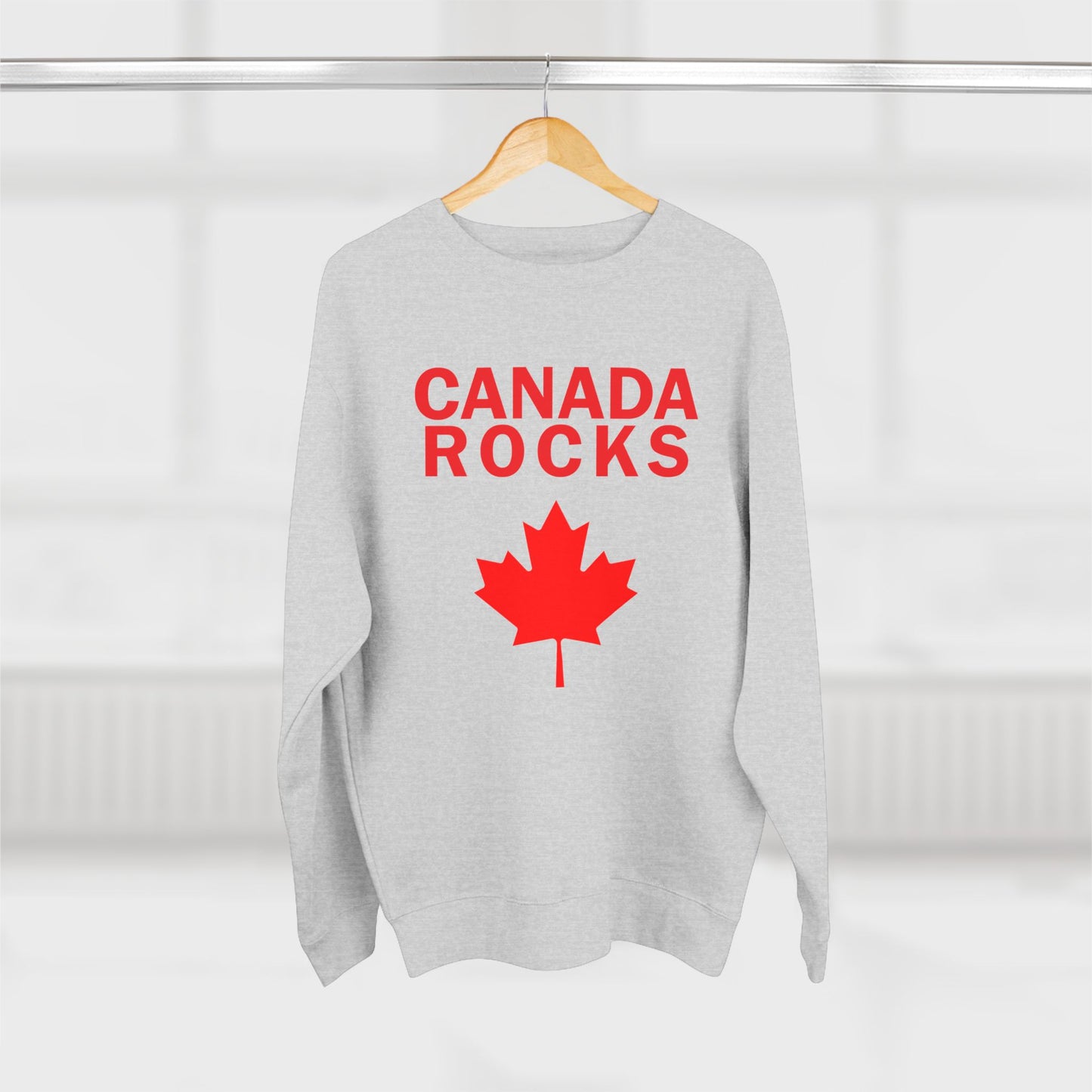 Canada Rocks Unisex Crewneck Sweatshirt - Cozy Canadian Pride Apparel