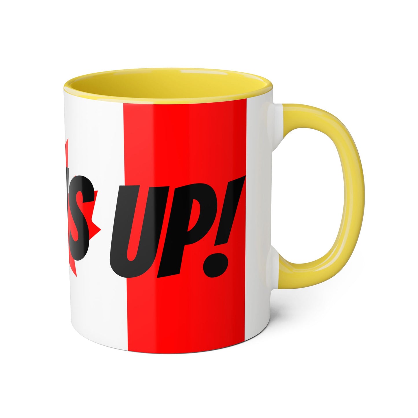 Elbows Up! - Canadian Pride Accent Mug 11oz