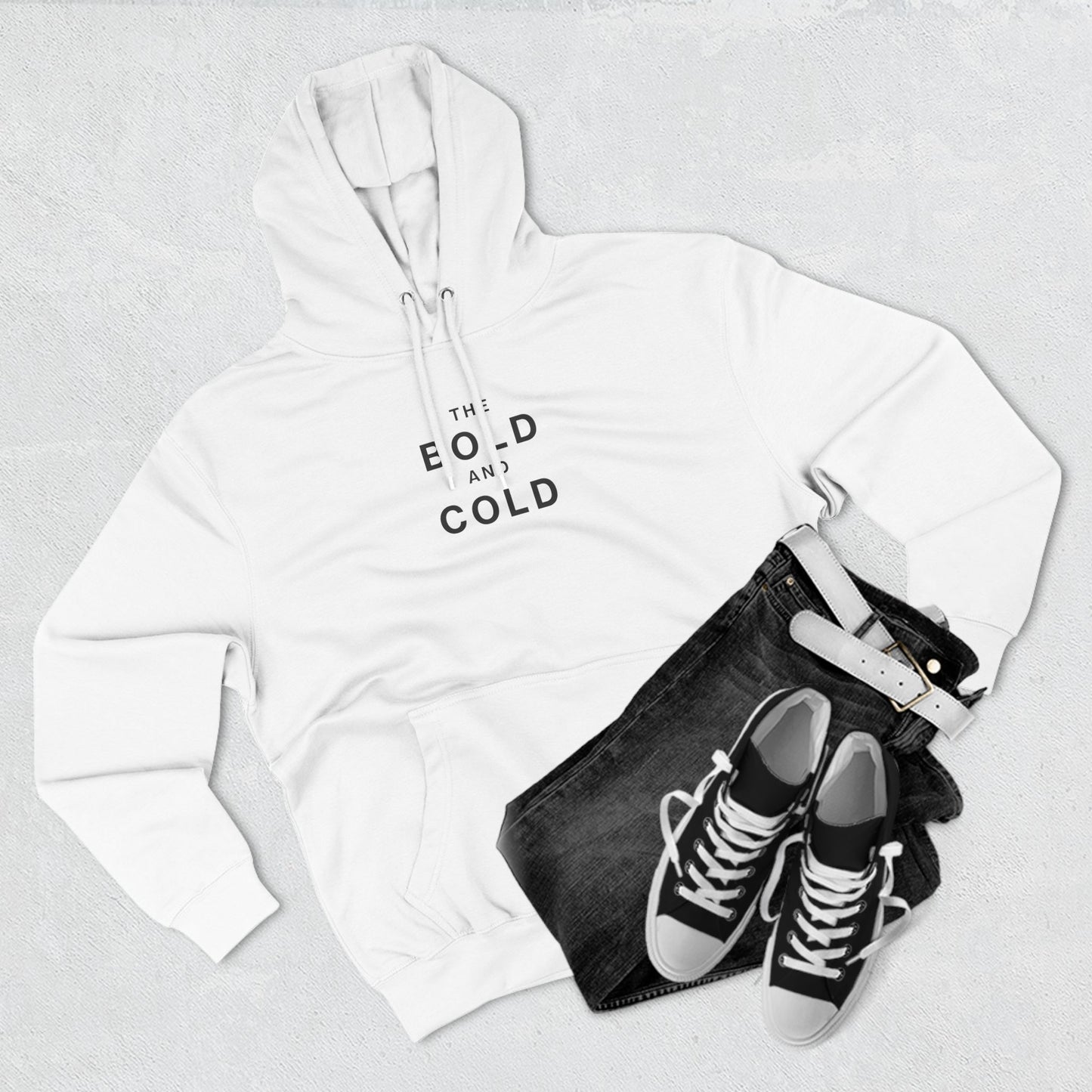 The Bold and Cold - Fleece Hoodie - Cozy Unisex Sweatshirt for Chill Days