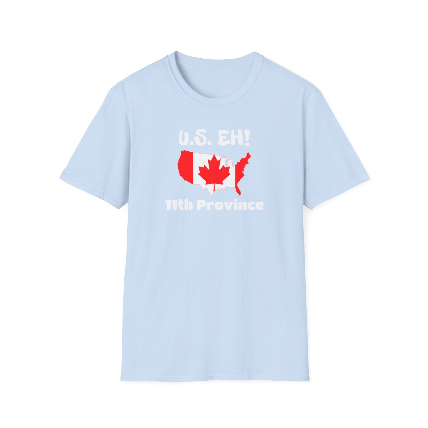 U.S. Eh! 11th Province Unisex Softstyle T-Shirt - Fun Canada USA Graphic Tee